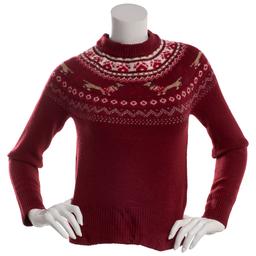 Juniors No Comment Mossy Weiner Dog Sweater with Dog Clip