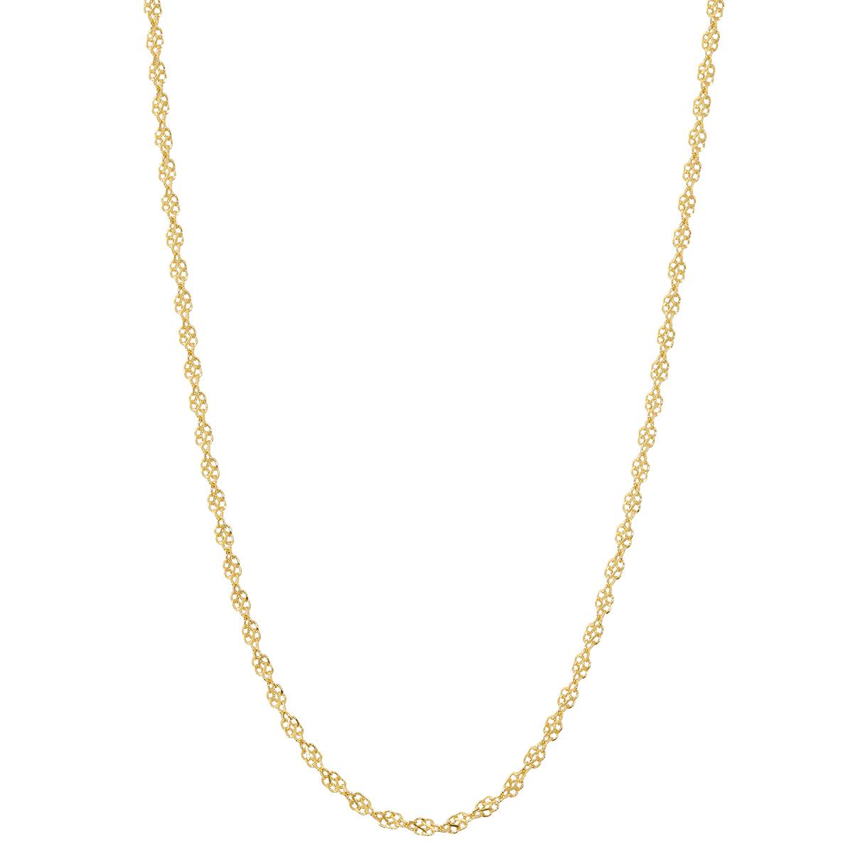 Gold Classics™ Gold over Sterling Silver Singapore Chain...