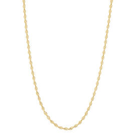 Gold Classics&#40;tm&#41; Gold over Sterling Silver Singapore Chain Necklace