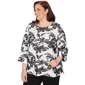 Plus Size Alfred Dunner Crowd Pleaser Floral Embroidery Blouse - image 3
