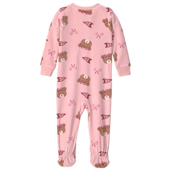 Baby Girl (12-24M) Carter''s® Bears & Bows Footed Pajamas