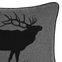 Eddie Bauer Elk Charcoal Rectangle Decorative Pillow - 16x20