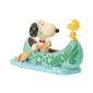 Jim Shore Peanuts Snoopy and Woodstock in Canoe Figurine - image 3