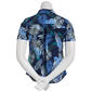 Womens Erica Hayden Short Sleeve Collar Floral Casual Button Down - image 3