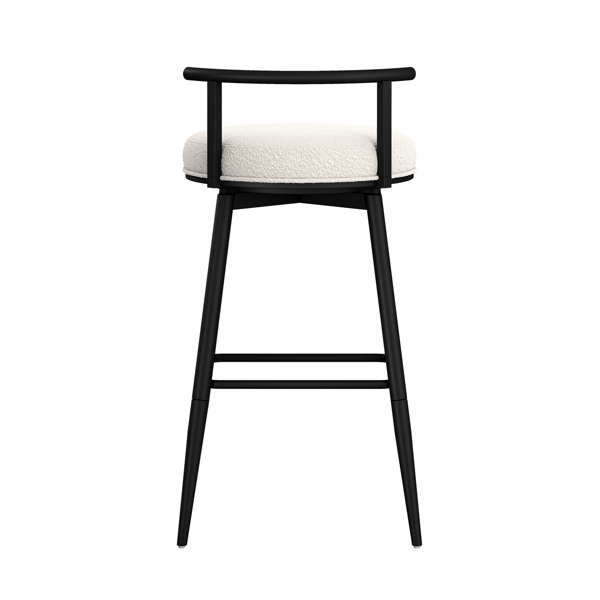 HH2 Home Dael Metal & Upholstered Adjustable Height Swivel Stool