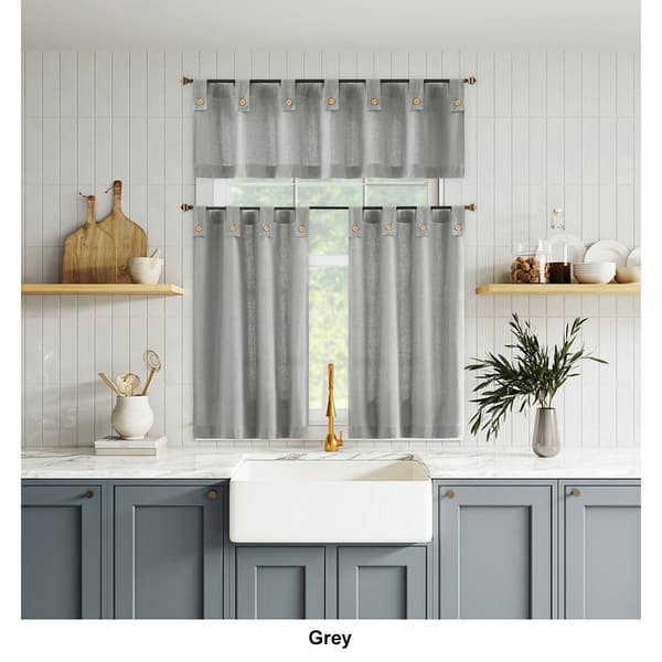 Wythe Tier Button Tab Top Valance