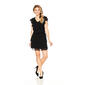 Womens MSK Flutter Sleeve V-Neck Smock Waist A-Line Dress - image 1