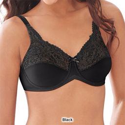 Womens Lilyette Tailored Minimizer® Lace Trim Bra 0428