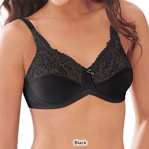 Womens Lilyette Tailored Minimizer® Lace Trim Bra 0428