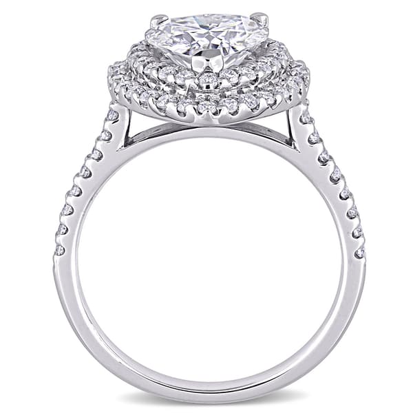 Gemstone Classics™ 10kt. White Gold 2 5/8ctw. Moissanite Ring