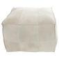9th & Pike® Rustic Leather Pouf Ottoman - image 3