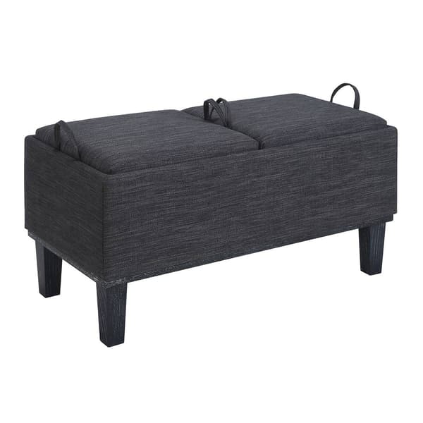 Convenience Concepts Designs4Comfort Brentwood Linen Ottoman - image 