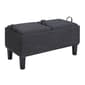 Convenience Concepts Designs4Comfort Brentwood Linen Ottoman - image 1