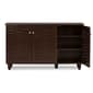 Baxton Studio Winda 3 Door Shoe Storage Cabinet - image 3