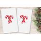 Linum Home Textiles Christmas Candy Canes Hand Towel - Set Of 2 - image 2