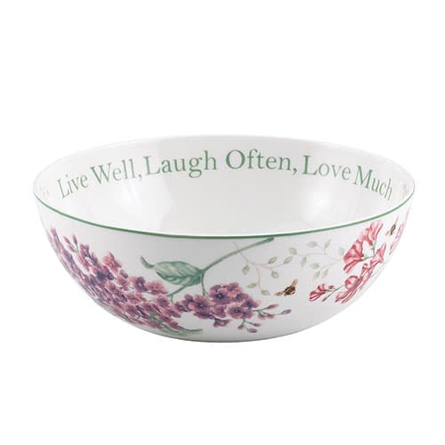 Lenox&#40;R&#41; Butterfly Meadow&#40;R&#41; Live/Laugh/Love Bowl - image 