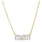 Diamond Classics(tm) Yellow Gold 1/4ctw. Diamond Mom Necklace - image 1