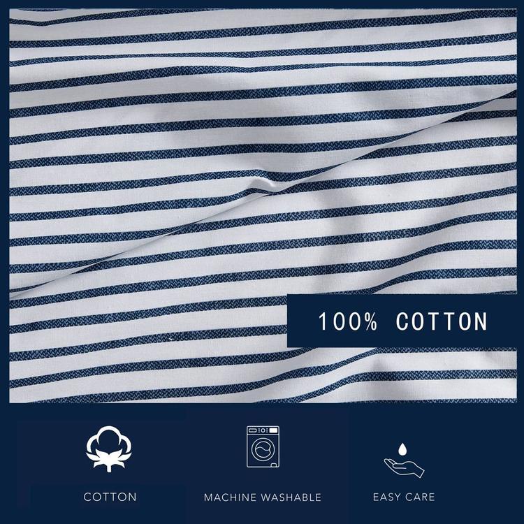 Nautica Harmead Cotton Percale Sheet Set