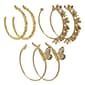 Ashley 3pr. Gold-Tone Butterfly & Flower Hoop EarringsSet - image 1