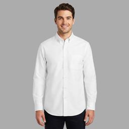 Mens Preswick & Moore(R) Regular Fit Stretch Dress Shirt - White