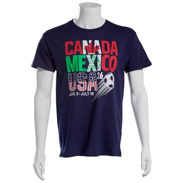 Mens Tailgate USA Soccer Canada Mexico USA World Cup 2026 Tee - image 
