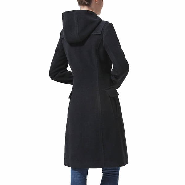 Womens BGSD Hooded Toggle Duffle Wool Coat