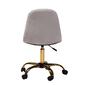 Baxton Studio Kabira Glam & Luxe Grey Velvet Swivel Office Chair - image 5