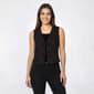 Juniors Love Tree Linen Bead Tie Front Vest - image 1