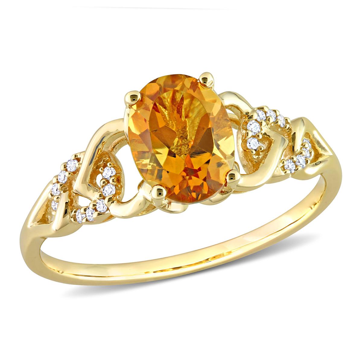 Gemstone Classics™ 10kt. Yellow Gold Madeira Citrine Link...