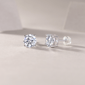 Saffron 1/2ctw. Moissanite Stud Earring - image 3
