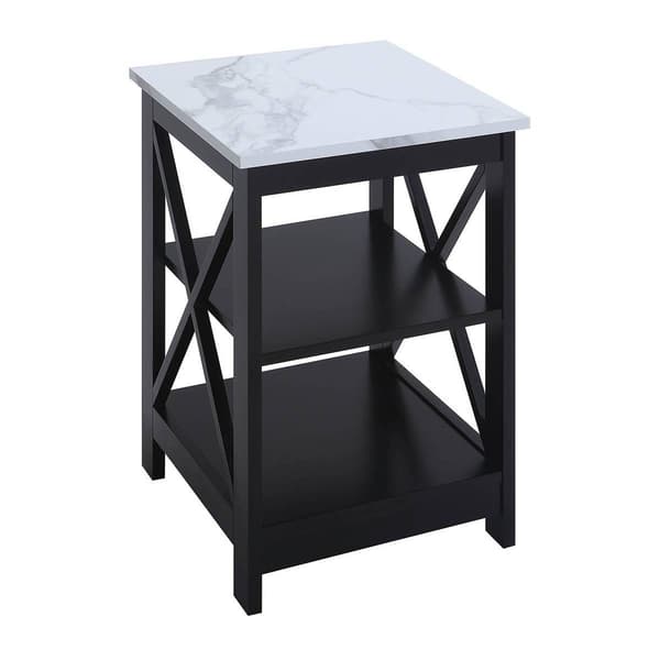 Convenience Concepts Oxford Faux Marble Top End Table Boscov's