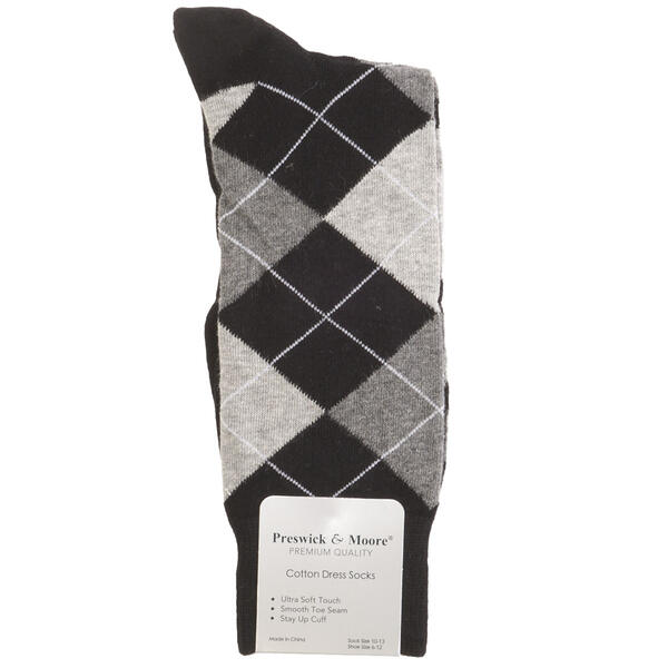 Mens Preswick & Moore Classic Argyle Socks - image 