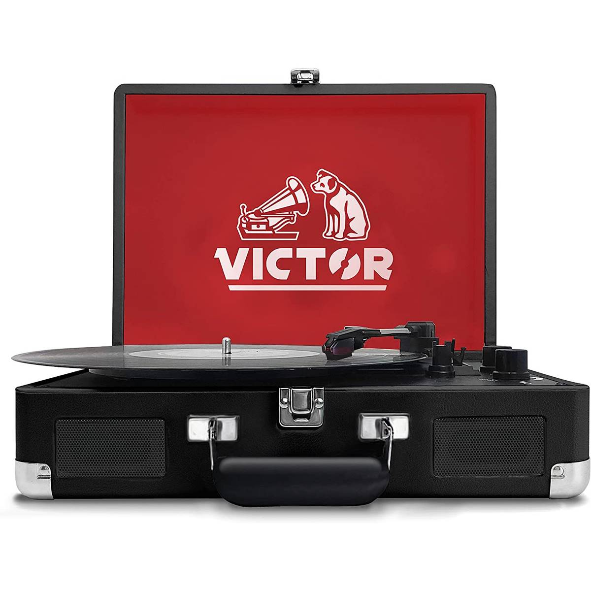 Victor Bluetooth Suitcase Turntable - Black