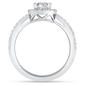 Nova Star® Sterling Silver 1ctw. Lab-Grown Diamond Halo Ring - image 4