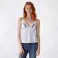Juniors Madden Girl Puff Floral Lace Trim Babydoll Camisole - image 1