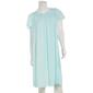 Womens Miss Elaine Short Sleeve Tricot Solid Short Nightgown - image 1