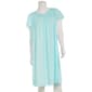 Plus Size Miss Elaine Short Sleeve Tricot Solid Short Nightgown - image 1