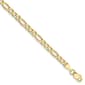 Unisex Gold Classics&#8482; 10kt. 3.5mm 22in. Semi-Solid Figaro Chain - image 2