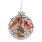 Northlight Seasonal 4in. Cardinals Glass Ball Christmas Ornament - image 1