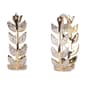 Gianni Argento Gold over Silver Leaf Hoop Earrings - image 1