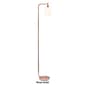 Simple Designs Modern Iron Lantern Floor Lamp w/Glass Shade - image 1