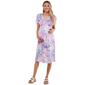 Womens Due Time Short Sleeve V-Neck Midi Maternity Dress -Tie Dye - image 1