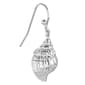 Athra Silver Plated Conch Shell Drop Earrings - image 2