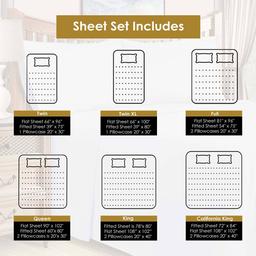 Superior Blend 1200TC Solid Deep Pocket 4pc. Sheet Set