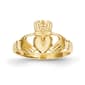 Gold Classics(tm) Polished 14kt. Gold Tapered Claddagh Ring - image 1