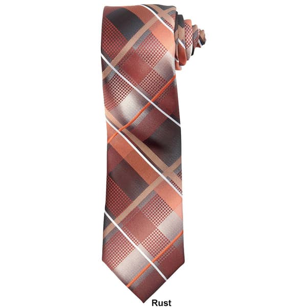 Mens Van Heusen® Extra Large Plaid with White Stripe Tie