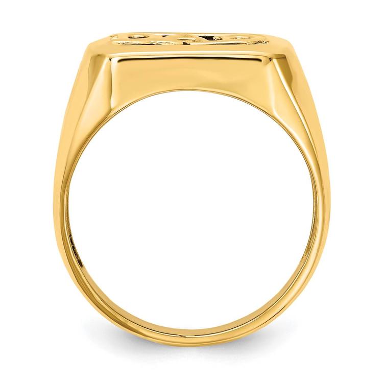 Mens Gentlemen’s Classics™ 14kt. Gold Onyx & Diamond DAD Ring