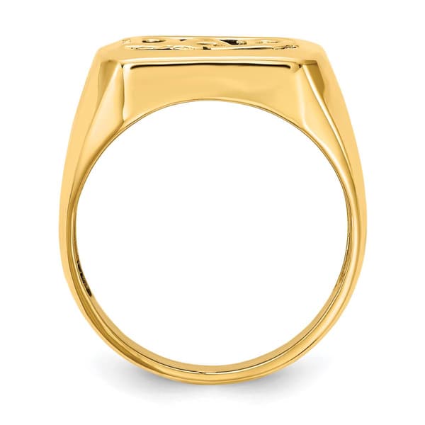 Mens Gentlemen’s Classics™ 14kt. Gold Onyx & Diamond DAD Ring
