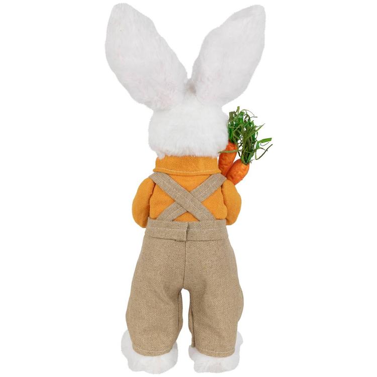 Northlight Seasonal Boy Rabbit w/ Overalls Easter Figurine