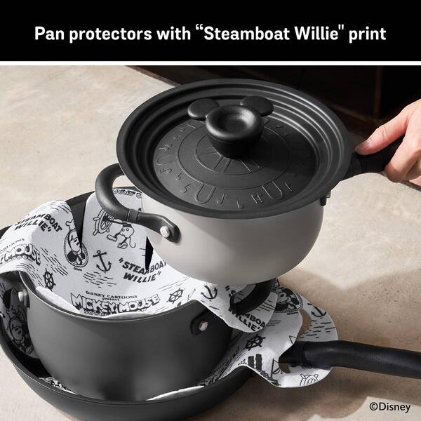 Disney 4pc. Steamboat Willie Nonstick Induction Cookware Set